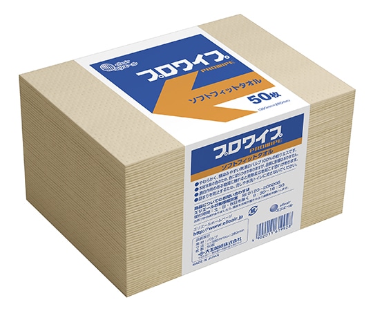 エリエール(大王製紙) エリエール プロワイプ ソフトフィットタオル帯どめ 50枚×24パック 703526 1ケース(ご注文単位1ケース)【直送品】
