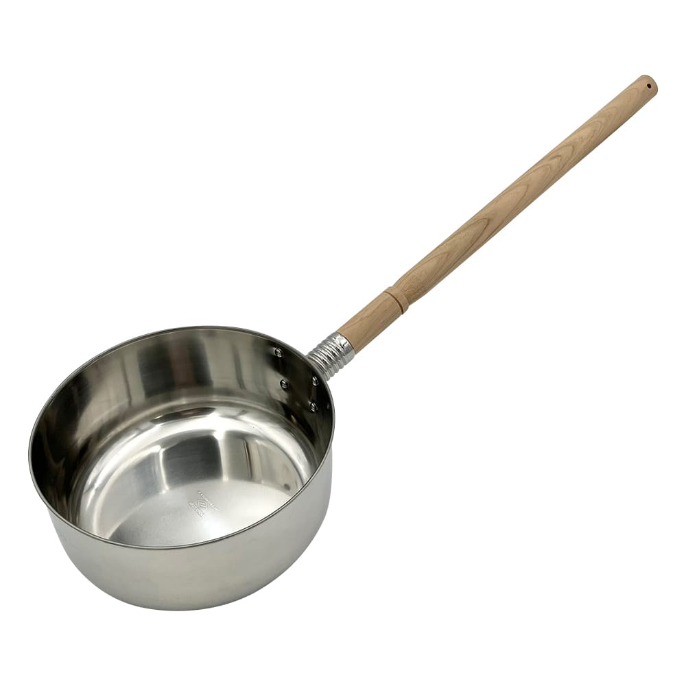丸山ステンレス 木柄付き水杓子(SUS304) 1.4L 大 1本(ご注文単位1本)【直送品】
