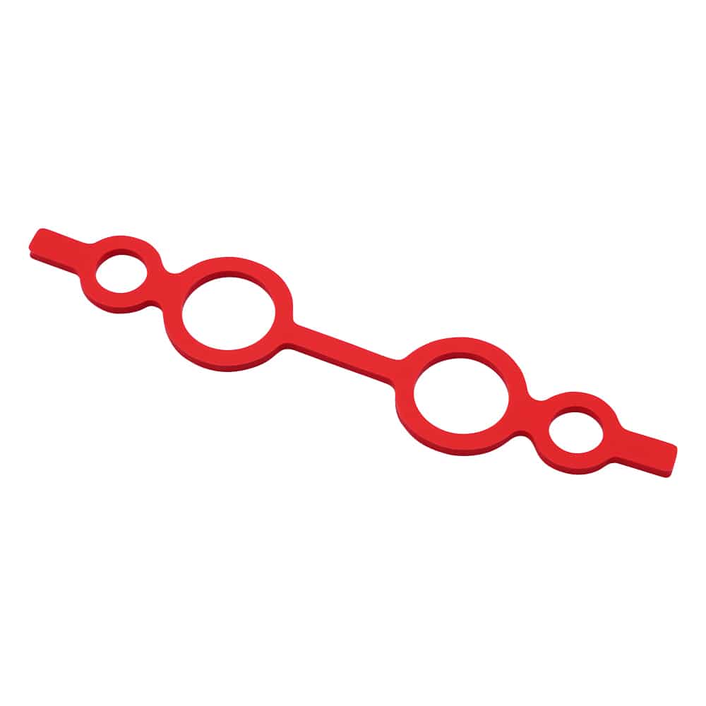 アズワン シリコンカラーバンド(メガネバンド) 大 φ8×φ15 レッド 1袋(10個入) 1袋(ご注文単位1袋)【直送品】