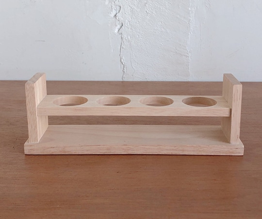 関谷理化 木製　試験管立て　穴40φ×4本立　SiTATE404HJ 1個（ご注文単位1個）【直送品】