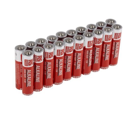 RS Pro 単4形電池 アルカリ電池 公称電圧 1.5V 1袋(20個入) 917-6581 1袋(ご注文単位1袋)【直送品】