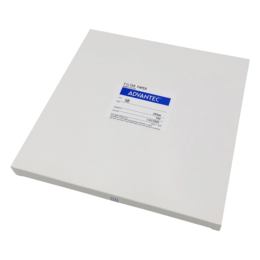 ADVANTEC 定量濾紙　No.5B　100枚入　01521285 1箱（ご注文単位1箱）【直送品】
