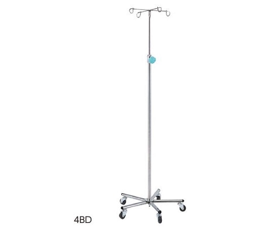 ナビス(アズワン) イルリガードル台(ダンパー付き) 5本脚・4本架 4BD 1台(ご注文単位1台)【直送品】