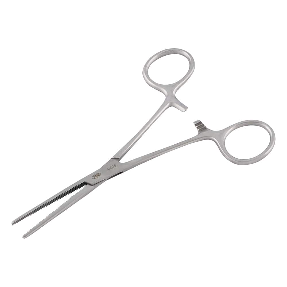 YDM 止血鉗子(ペアン) 直 無鈎 140mm AA-03S 1本(ご注文単位1本)【直送品】