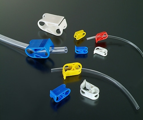 アイシス カラフルチューブクランプ S 最大4mm 白色 1袋(10個入) HR340SW 1袋(ご注文単位1袋)【直送品】