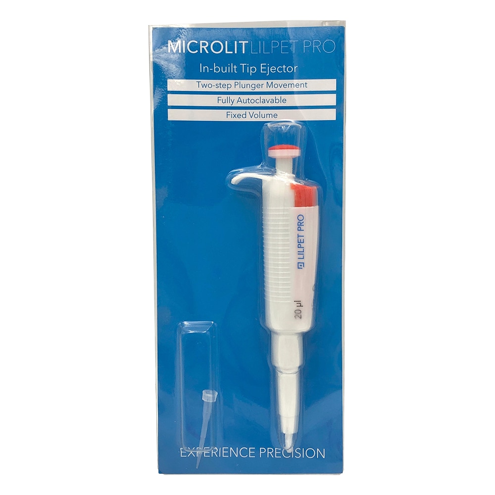 MICROLIT 小型定量ピペット(イジェクタ付き) 20μL LILP-20 1台(ご注文単位1台)【直送品】