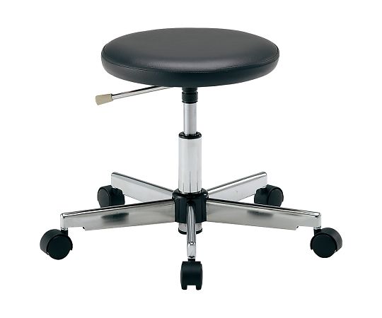 アズワン カラフルラウンドチェア ブラック LRN-BK 1個(ご注文単位1個)【直送品】