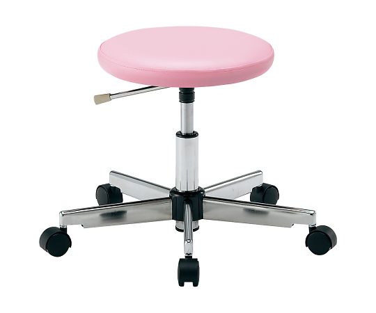 アズワン カラフルラウンドチェア ピンク LRN-P 1個(ご注文単位1個)【直送品】