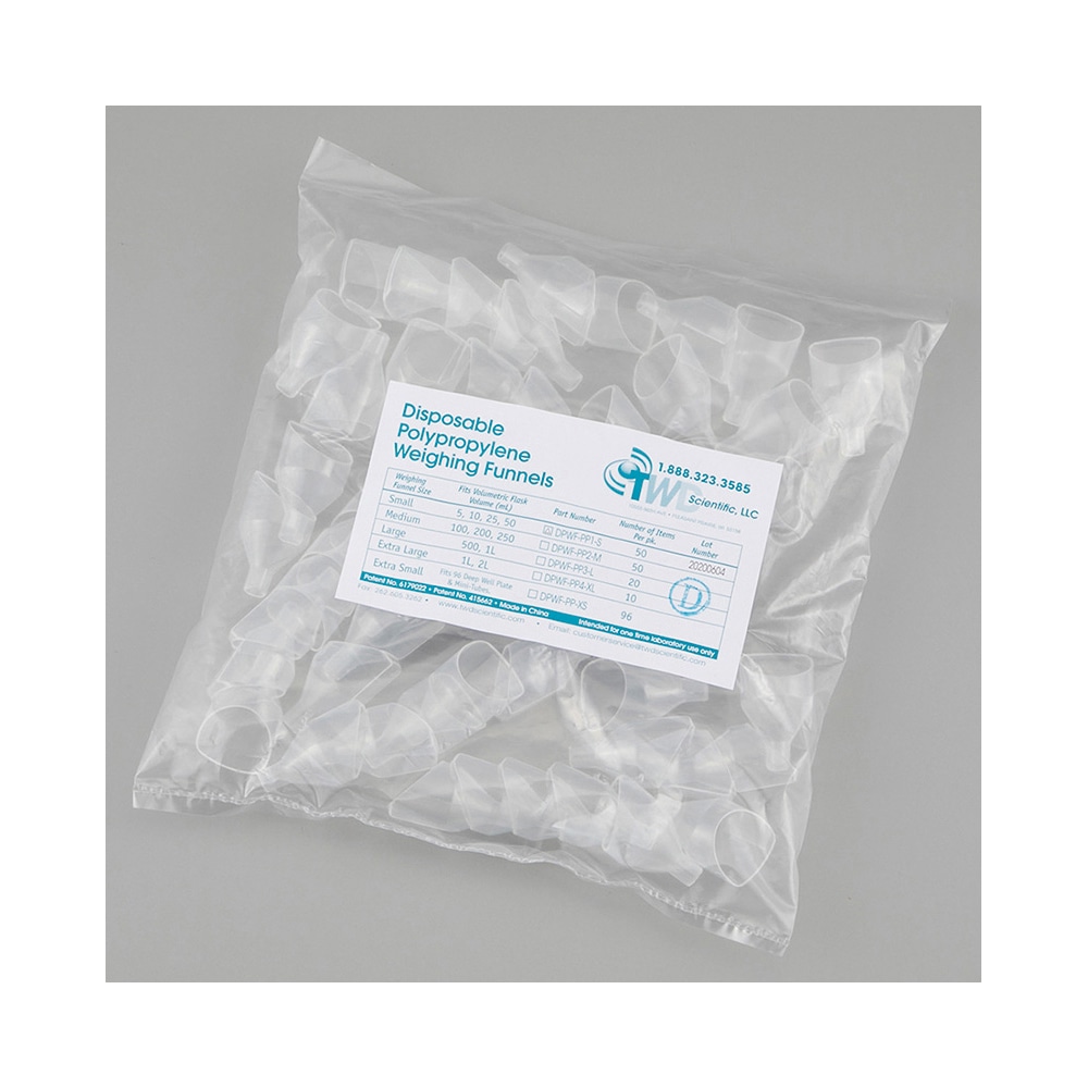 VWR プラスチック秤量皿ロート ノーマルタイプ 2/2mL 50個入 DPWF-PP1-S 1箱(ご注文単位1箱)【直送品】