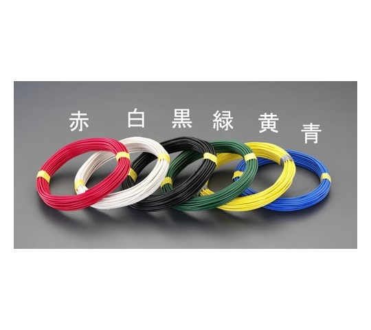 エスコ 2.0mmx100m IV電線(単線/黄) EA940AT-565 1巻(ご注文単位1巻)【直送品】