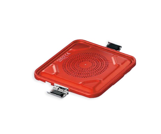 ナビス（アズワン） 滅菌コンテナ S用蓋 レッド　 1個（ご注文単位1個）【直送品】