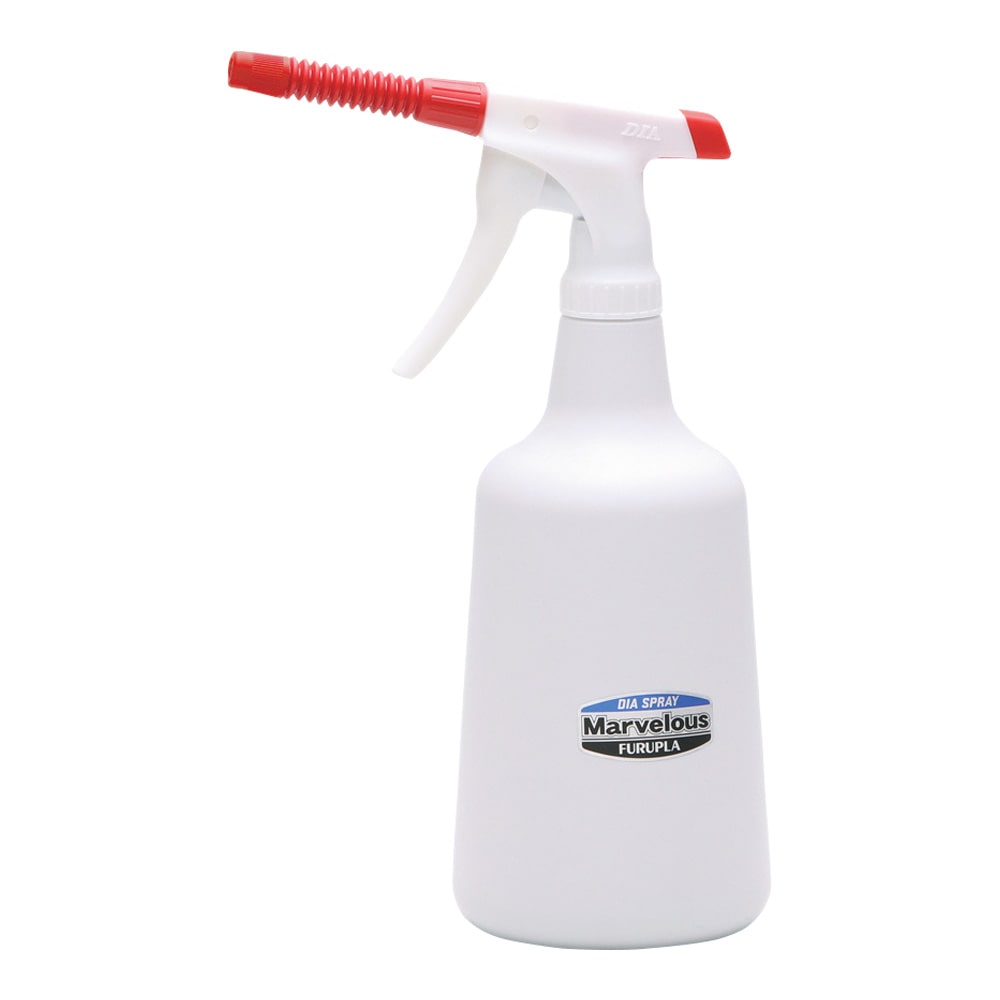 フルプラ マーベラス（アルカリ系耐用スプレーボトル）レッド 8cmストレートノズル 1000mL　No.4538 1個（ご注文単位1個）【直送品】