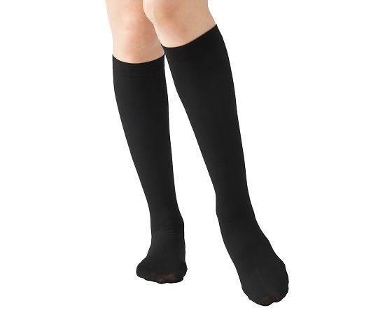 メディックス 加圧弾性ストッキング　ハイソックス　ブラック　L　V20HCT1LBl 1足（ご注文単位1足）【直送品】