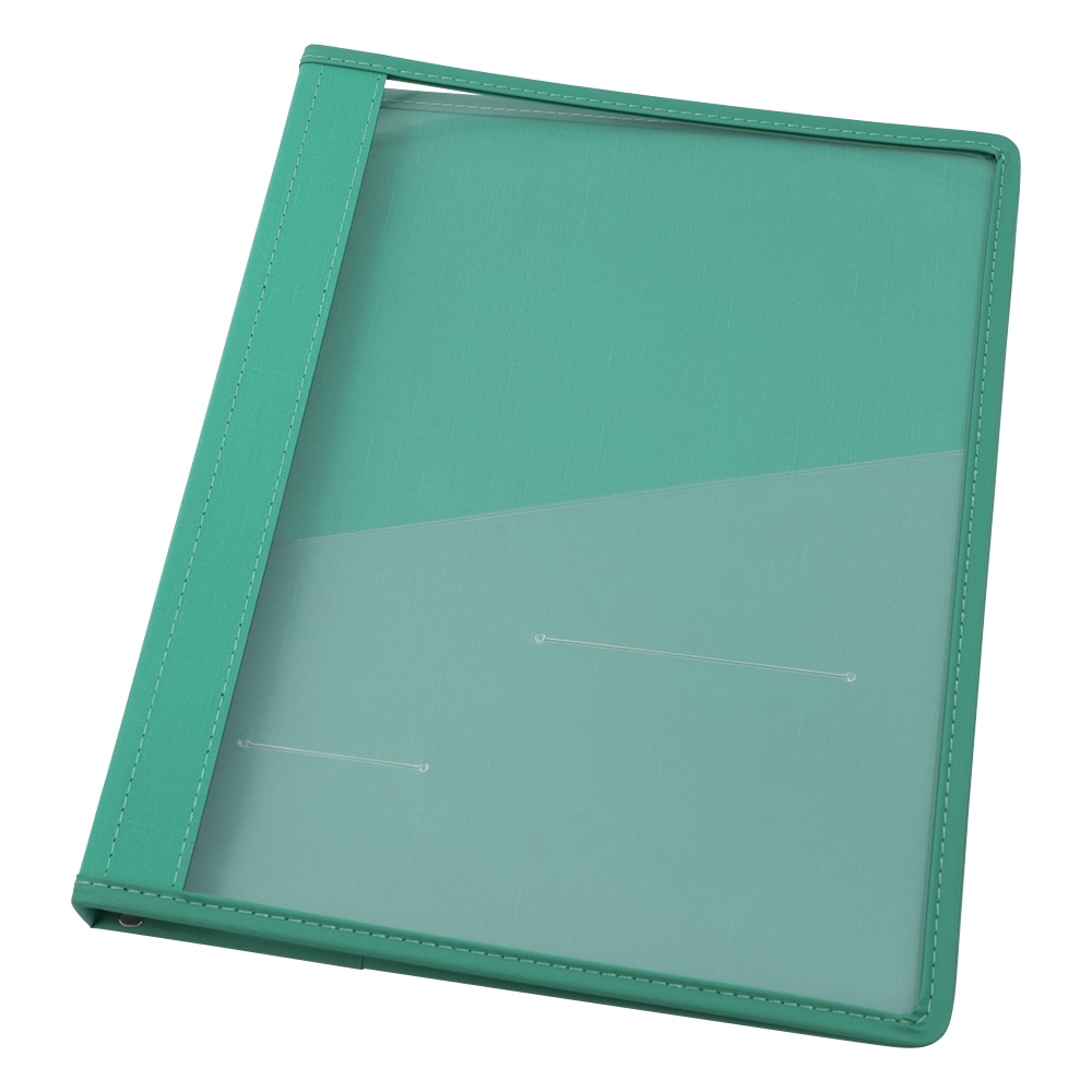 アズワン カルテブック X型・30穴 グリーン 背幅20mm NSC-420-30 1冊(ご注文単位1冊)【直送品】