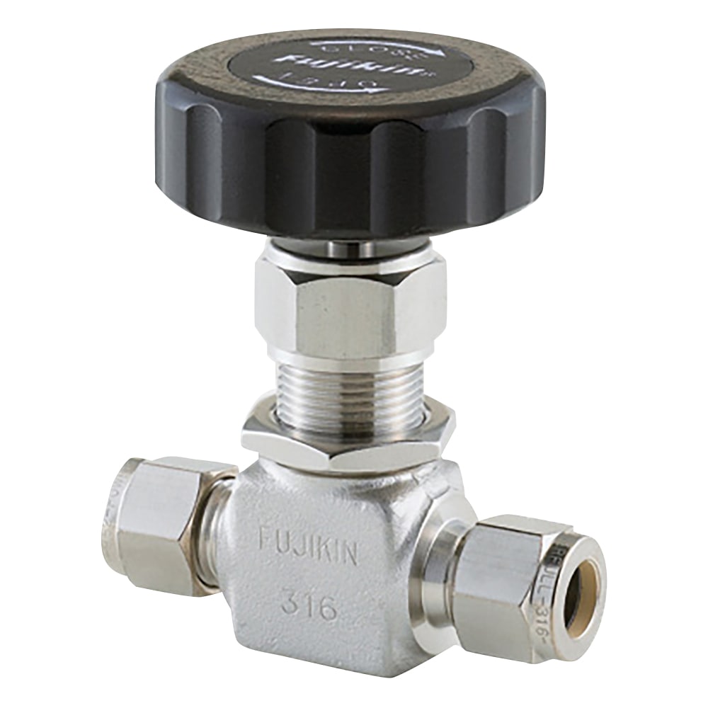 フジキン ニードルストップバルブ PUH916-3SH-V 1個(ご注文単位1個)【直送品】