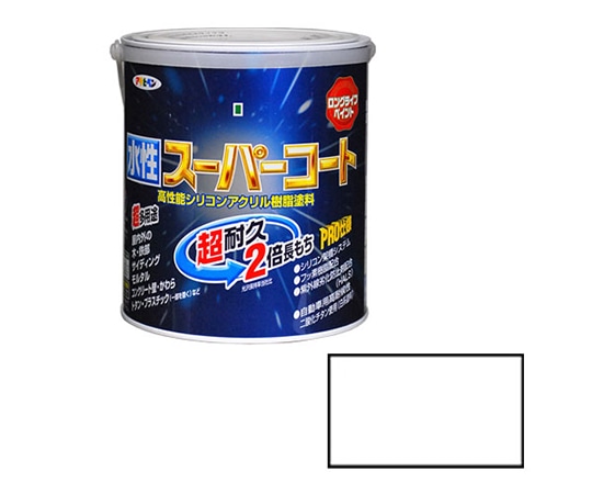 アサヒペン 水性スーパーコート 1.6L (白) 1個(ご注文単位1個)【直送品】