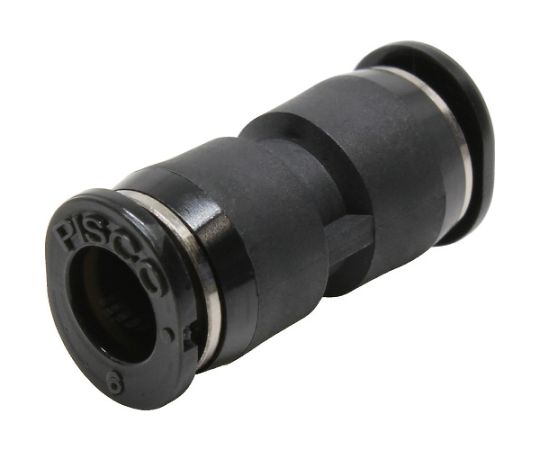 ピスコ チューブフィッティング ミニユニオンストレート PU6M 1個(ご注文単位1個)【直送品】