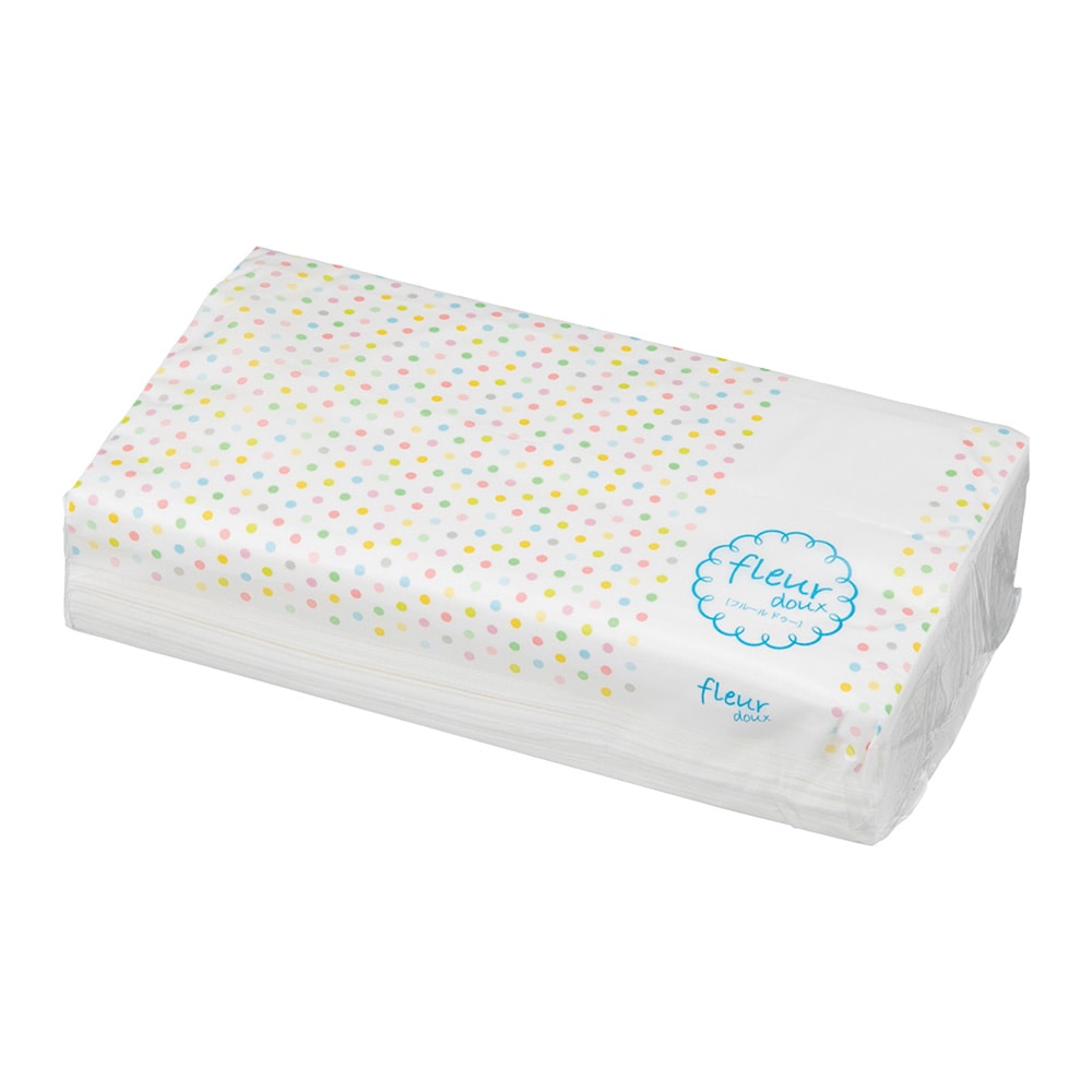 アズワン ティッシュペーパー ソフトパックタイプ 5個×18パック入　fleurdoux 1ケース（ご注文単位1ケース）【直送品】