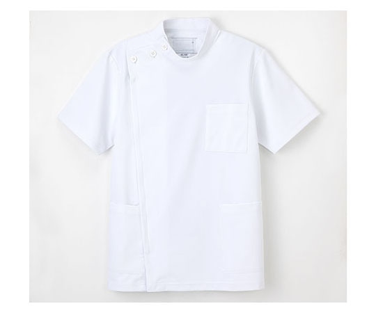 ナガイレーベン 男子横掛半袖 ホワイト L HO1967 1枚(ご注文単位1枚)【直送品】