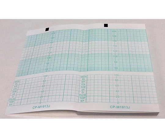 ちばら 分娩監視用記録紙 幅150mm×長15m/折100mm(折り畳み型) 40冊入 CP-M1913J 1箱(ご注文単位1箱)【直送品】