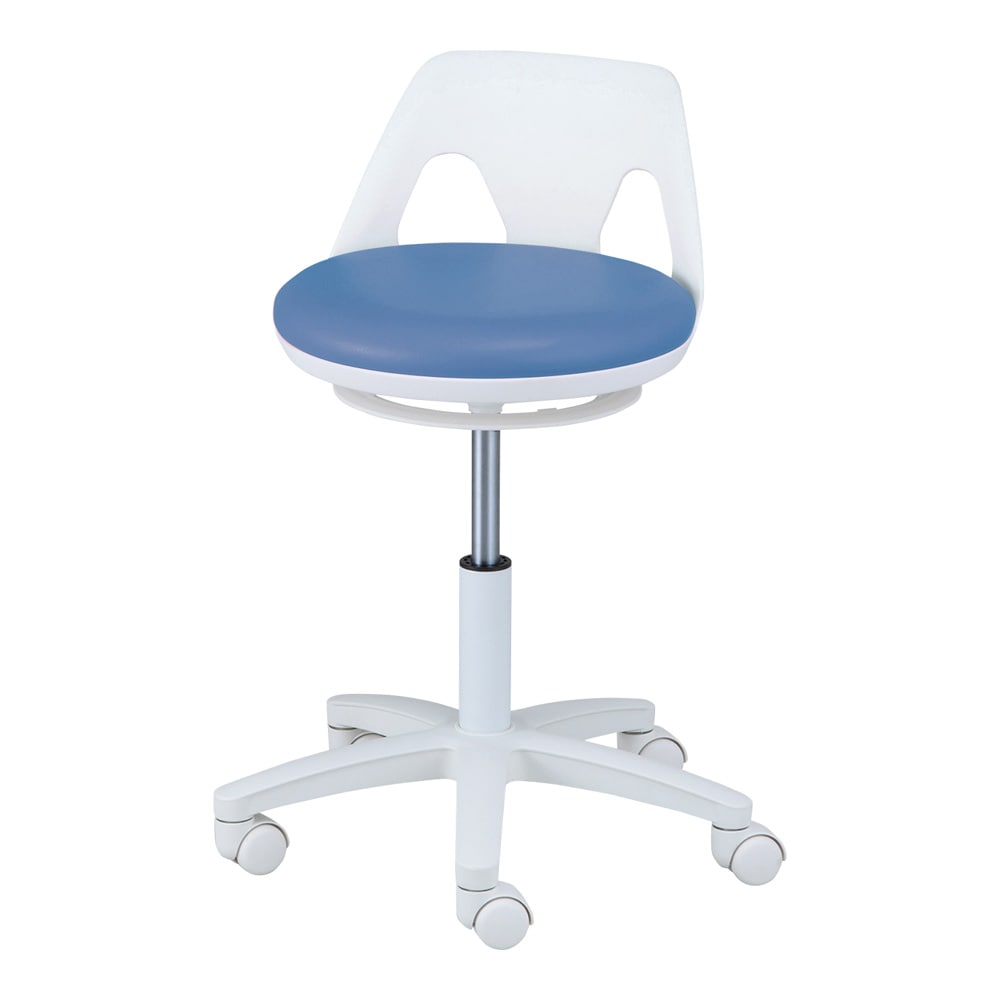 ナビス(アズワン) ナースチェア(ラクーン/ワイド)リング無し ネイビー NV-N-W 1個(ご注文単位1個)【直送品】