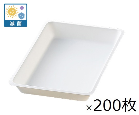 アズワン ディスポトレー 200×140×25mm 10枚×20袋入 滅菌済 DT-3 1箱(ご注文単位1箱)【直送品】