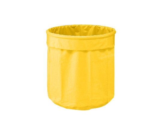 ナビス(アズワン) カラフルリネンカート(丸型)用 交換袋(イエロー) 1個(ご注文単位1個)【直送品】