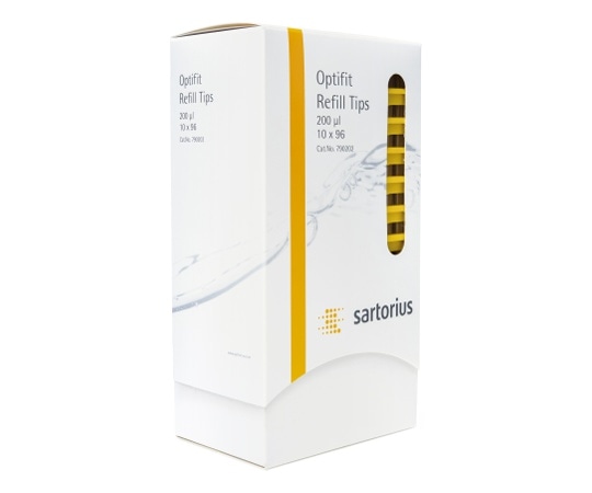 ザルトリウス スタンダードチップ リフィルタワー 200μL 96本×10ラック × 19箱 未滅菌 790202CTN 1箱(ご注文単位1箱)【直送品】