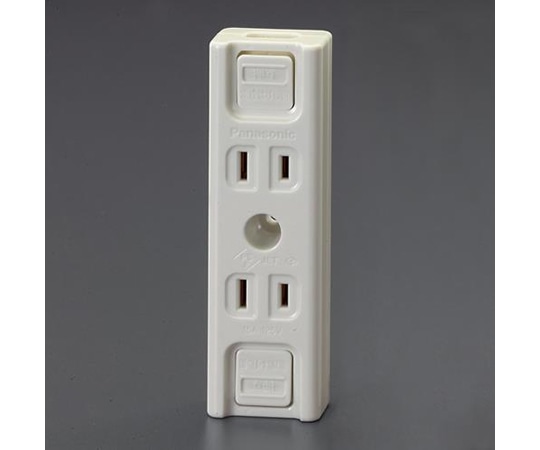 アズワン 125V/15A 仮設用コンセント(2口) EA940CG-141A 1個(ご注文単位1個)【直送品】