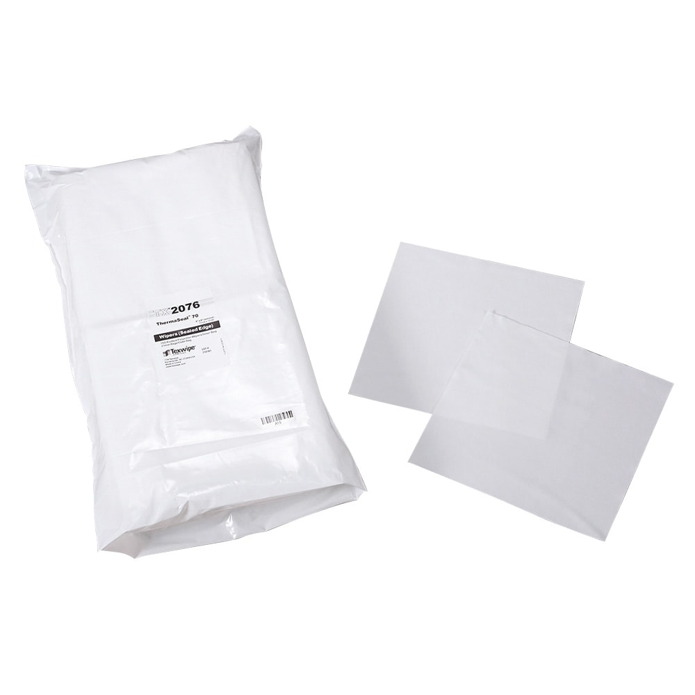 テックスワイプ(Texwipe) シールエッジワイパー ThermaSeal 159×159mm 1袋(75枚×2袋入) TX2076 1袋(ご注文単位1袋)【直送品】