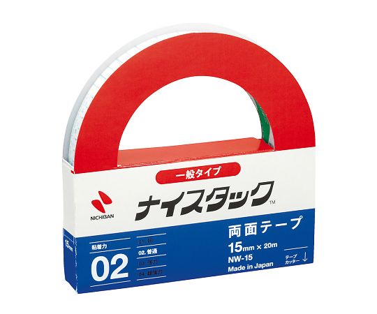 ニチバン 両面テープナイスタック(TM) (一般タイプ) NW-15 1巻(ご注文単位1巻)【直送品】