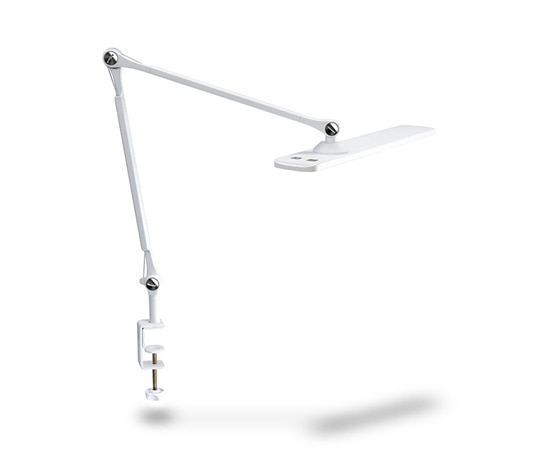 ジェントス 眼のことを考えたLEDデスクライト R190ホワイト DK-R190WH 1個(ご注文単位1個)【直送品】