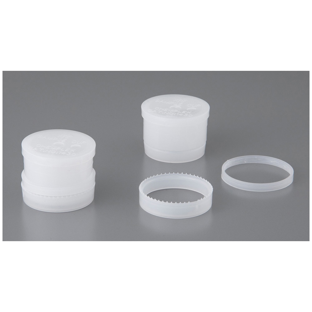 Chemplex ポリエチレン試料容器1400型 9mL スナップオンリング付 100個入 1430-SE 1組(ご注文単位1組)【直送品】