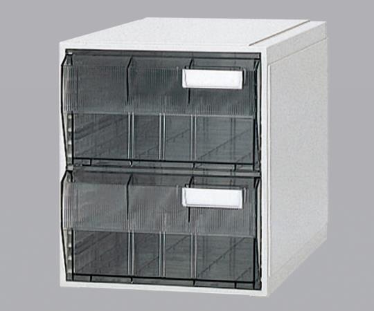 サカセ カセッター B4タイプ(引出2段)クリアー HB4-002 1個(ご注文単位1個)【直送品】