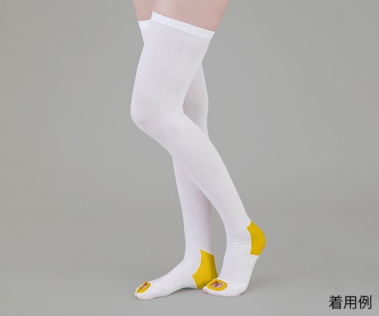 ナビス(アズワン) 弾性ストッキング(滑り止め付) ストッキング S 1足(ご注文単位1足)【直送品】