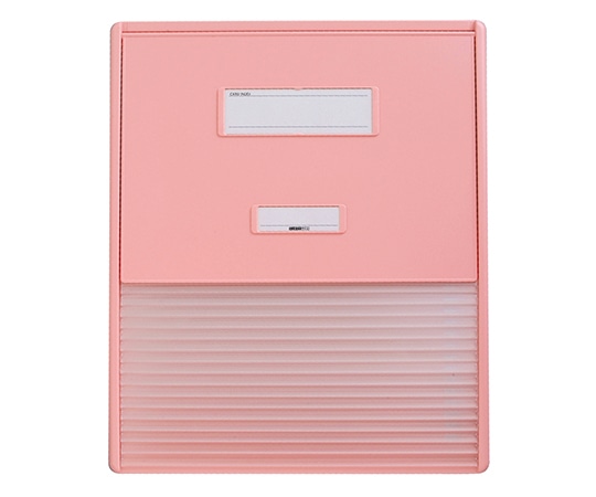 LIHITLAB カードインデックス A3/A4(縦2面)15名用 ピンク HC114C 1冊(ご注文単位1冊)【直送品】