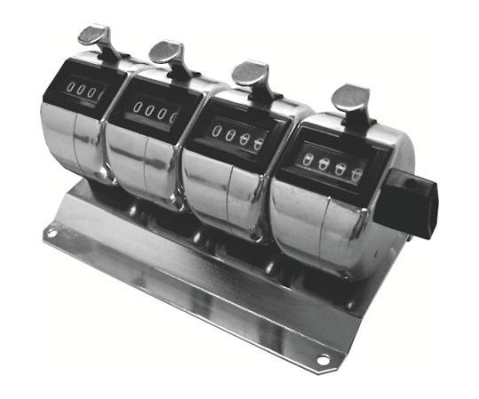 ライン精機 連式数取器 H-102M-4 1個(ご注文単位1個)【直送品】