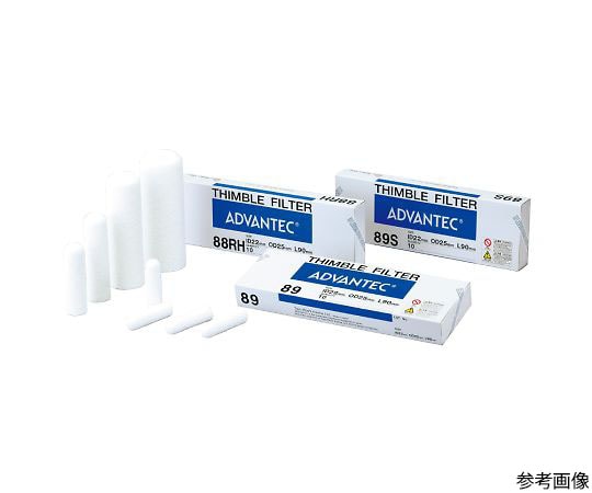 ADVANTEC 円筒濾紙No.86R (ID24mm OD28mm L100mm) 25本入 35620280 1箱(ご注文単位1箱)【直送品】