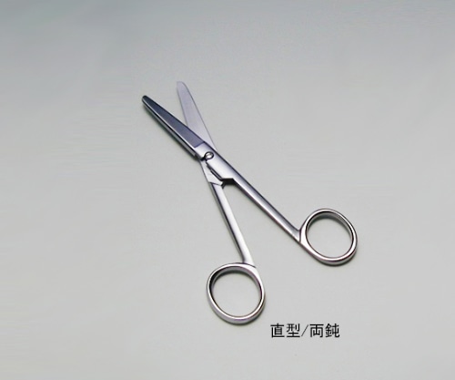 アズワン 外科剪刀 ハズシ式140mm 直型 両鈍 1本(ご注文単位1本)【直送品】