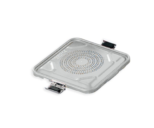 ナビス(アズワン) 滅菌コンテナ S用蓋 シルバー 1個(ご注文単位1個)【直送品】