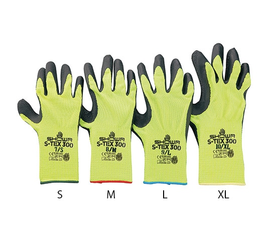 ショーワグローブ 耐切創ゴム背抜き手袋 XL S-TEX300-XL 1双(ご注文単位1双)【直送品】