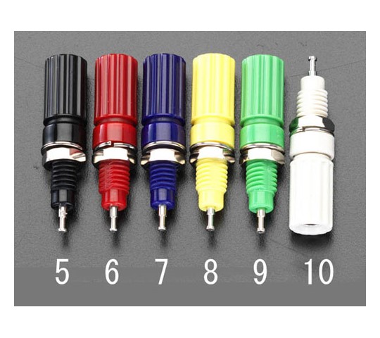 エスコ 8.0mm/赤 ターミナル EA940DP-6 1個(ご注文単位1個)【直送品】