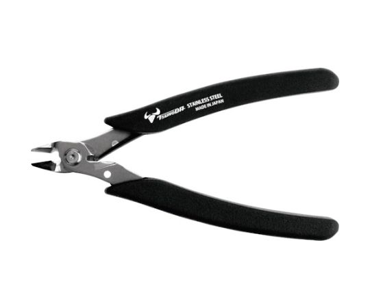 ツノダ 極薄刃プラスチックニッパー(片刃)ステンレス SKN-140 1丁(ご注文単位1丁)【直送品】