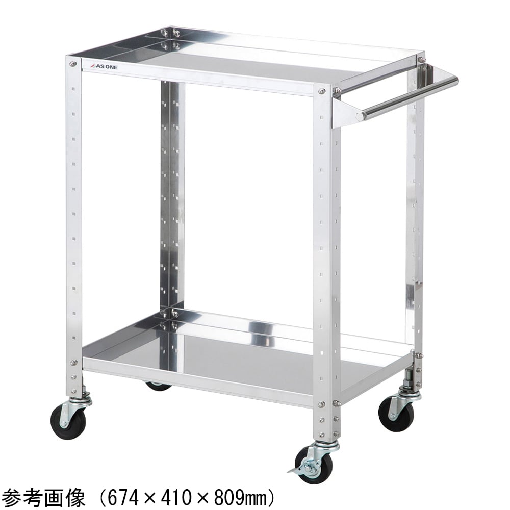 アズワン ステンレス導電ヘビーワゴン レギュラー 2段　NEH-2R 1個（ご注文単位1個）【直送品】