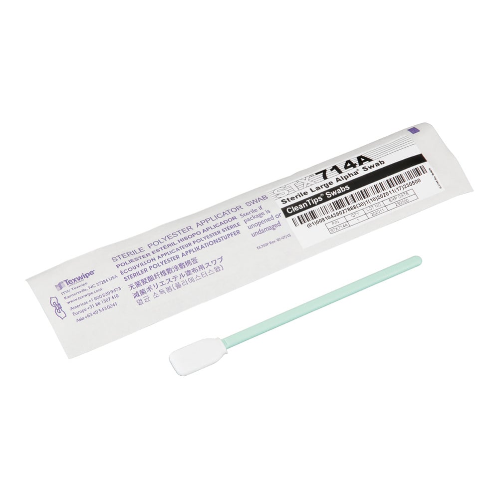 テックスワイプ(Texwipe) クリーンスティック 大 滅菌済 1袋(1本×50袋入) STX714A 1袋(ご注文単位1袋)【直送品】