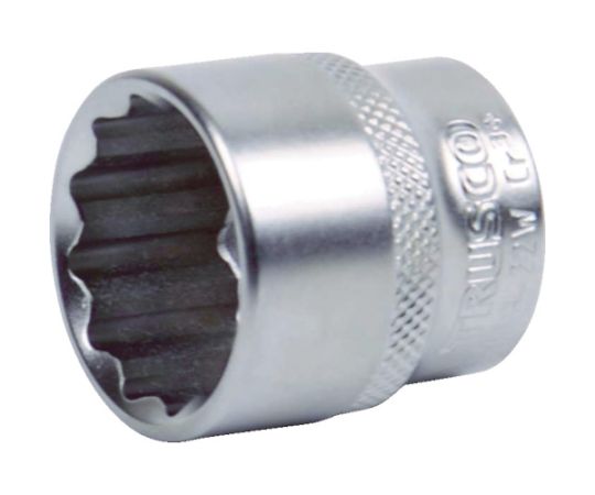 トラスコ中山 ソケット(12角) 差込角9.5 対辺12mm TS3-12W 1個(ご注文単位1個)【直送品】