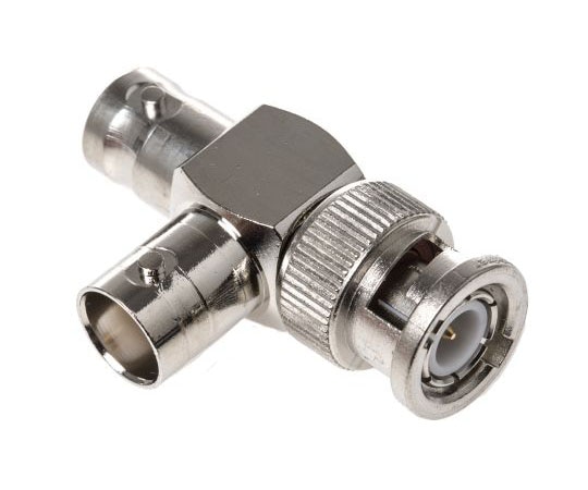 Telegartner 同軸 変換アダプタ T型分岐 BNC プラグ - BNC -ジャック -ジャック J01004A0616 1個(ご注文単位1個)【直送品】