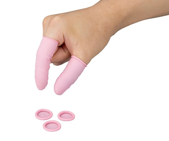 アズピュア(アズワン) アズピュア帯電防止指サック ピンク ロールタイプ L 28800個 1箱(ご注文単位1箱)【直送品】