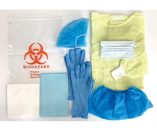 >アズワン 抗がん剤対策簡易保護キット 30袋入 CSK-1000IVH 1箱(ご注文単位1箱)【直送品】