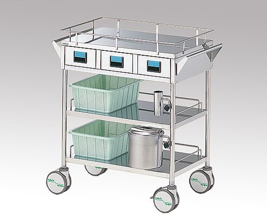 ナビス(アズワン) 繃帯交換車 700×450×850mm BC-2000 1台(ご注文単位1台)【直送品】